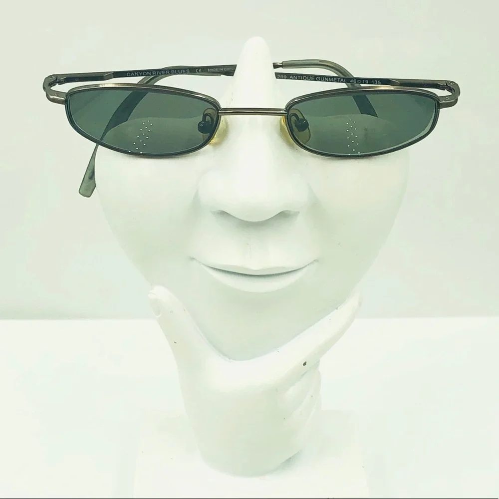 CanyonRiverBlues CRB209 Gunmetal Oval Sunglasses